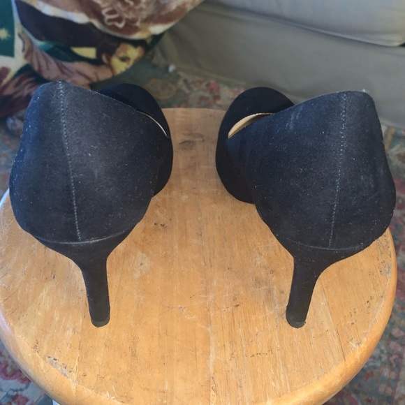 Mootsies Tootsies Black suede 4 inch heels size 9 1/2 med - Picture 2 of 5